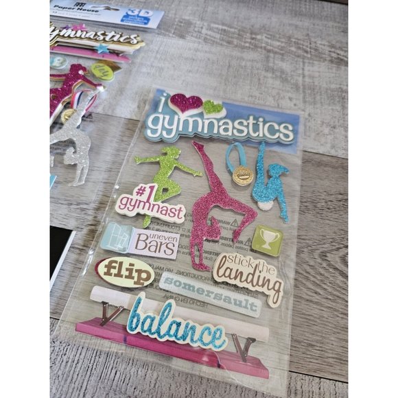 Sticker Lot Sports Gymnastics Scrapbooking 3D Stickers RARE Mambi + #71 - Picture 2 of 6